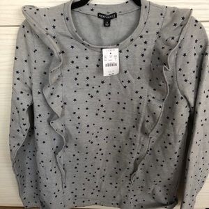 J Crew brand - Mercantile - Stars Sweatshirt Top